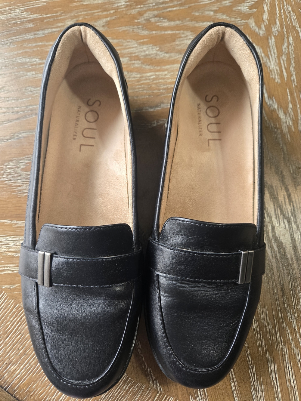 SOUL Naturalizer Women’s Black Leather Loafers